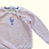 Striped Lobster Sweater. Age 5-6